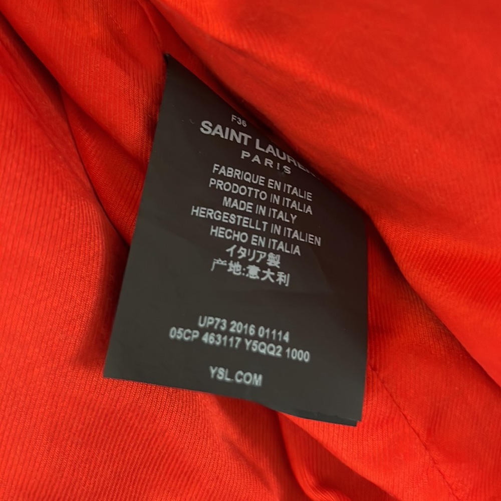 Amazing Saint Laurent Paris Leather Bomber, 36 - Picture 3 of 7